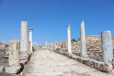 Salamis Ancient Roman City, Cyprus.の写真素材