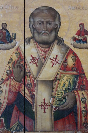 Old Religious Paintings, Cyprus.のeditorial素材