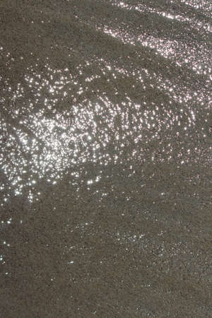 Sparkling Shallow Sea Water and Sand, Cyprus.の写真素材