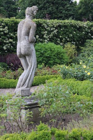 Walled Rose Garden Yorkshire England.の写真素材