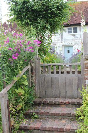 Thatched Cottage in Rural England.のeditorial素材