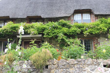 Thatched Cottage in Rural England.のeditorial素材