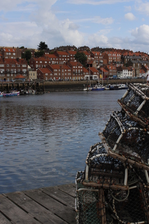 Lobster Pots, Whitby, Yorkshire.の写真素材