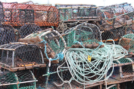Lobster pots, Whitby, Yorkshire.