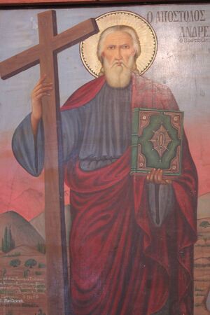 Church Painting of Saint,  Cyprus.のeditorial素材