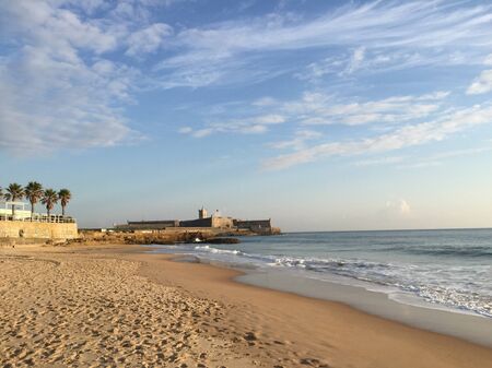 Fort Sao Juliao at Carcavelos, Portugalの素材