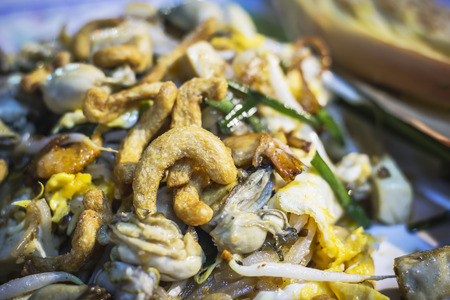 Thai food, Pad Thai oyster, Stir fry noodles in padthai style.の写真素材