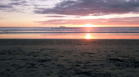 beach sunsetの写真素材