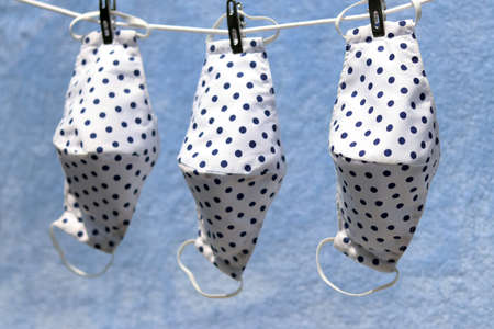 DIY cloth face masks washing and hanging on the clothes line after use. Best DIY projects & easy can...