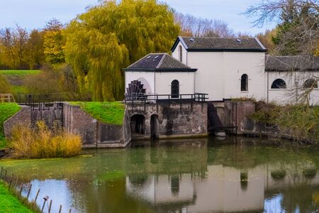 the Glass making factory of leerdam, popular and historical dutch city architecture, 1 december, 2018, Leerdam, The Netherlandsのeditorial素材