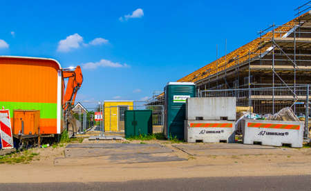 construction site of the new houses being build in Rucphen, The Netherlands, 6 may, 2022
