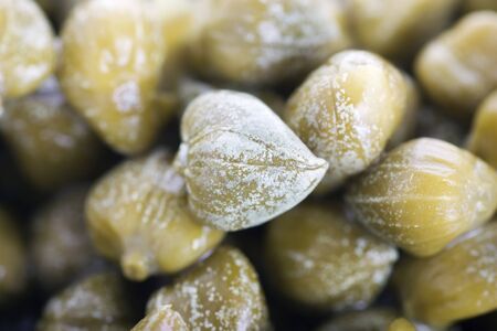 Close up  of Capersの写真素材