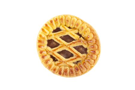 Isolated small fruit pie pastry.の写真素材