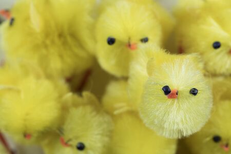 Festive Easter Chenille Chicksの写真素材