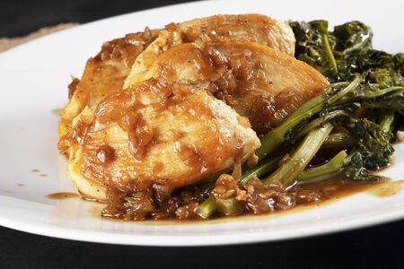 Close up Chicken Breast Dinnerの写真素材