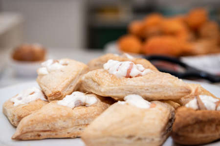 Finger food ready on a dish for party or eventsの写真素材