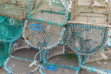 Crayfish pots in the scottish highlandsの写真素材