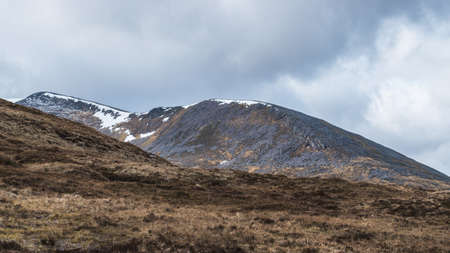 View at the top of Ben Nevis Range and Gondola, Scotlandの写真素材