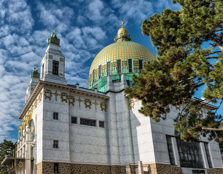 Otto Wagner Church at the Steinhofの写真素材