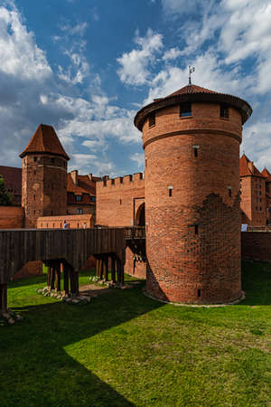 The Castle of the Teutonic Knights Order in Malbork (Marienburg), Poland, historical Prussia, is the largest castle in the world, 07/26/2020のeditorial素材