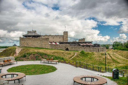 View of Castle of Herman (Narva Castle) in Estonia
