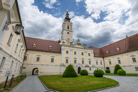Baroque Abbey Stift Altenburg, Waldviertel, Austriaの写真素材