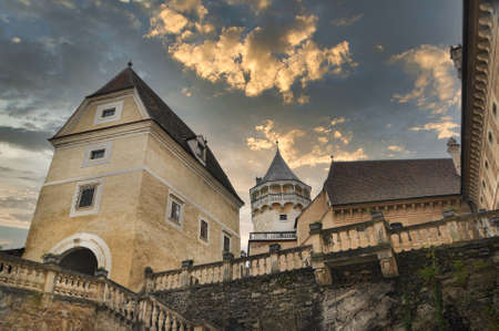 Rosenburg Castle. One of Austria's most visited Renaissance castles situated in the middle of the Naturpark Kamptal nature reserveのeditorial素材