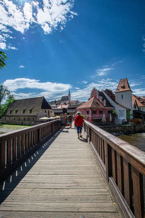 Impressions and views of the medieval city Krumlovのeditorial素材
