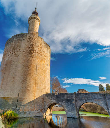 Tower Tour de Constance in Aigues Mortes, Franceのeditorial素材