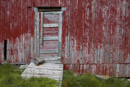 Door in red barn