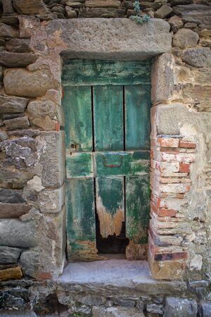 Old worn doorの写真素材