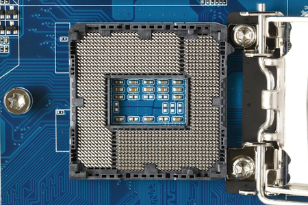 Central Processing Unit Socket  CPU socket  on circuit