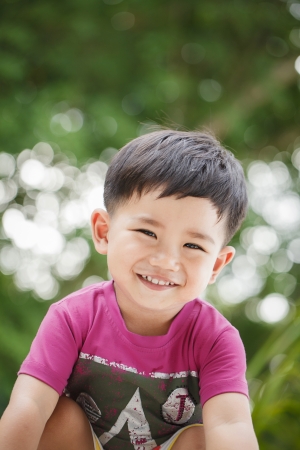 Kid cute smileの写真素材