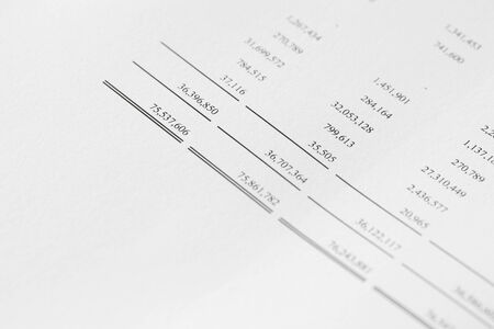 Finance statementの写真素材