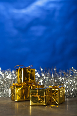 Cute golden boxの写真素材