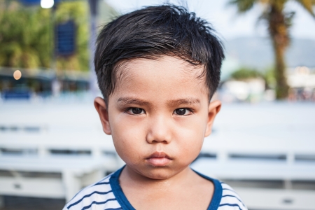 Angry kidの写真素材