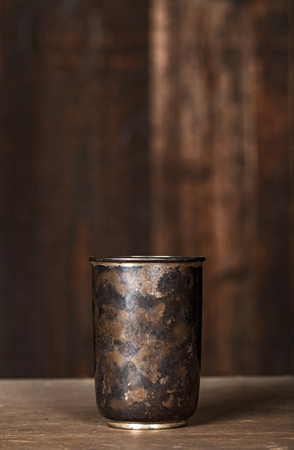 Antique silver glass  Still life の写真素材