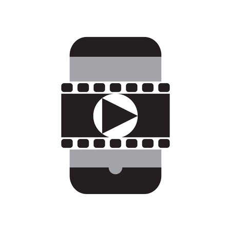 Smart phone movieのイラスト素材