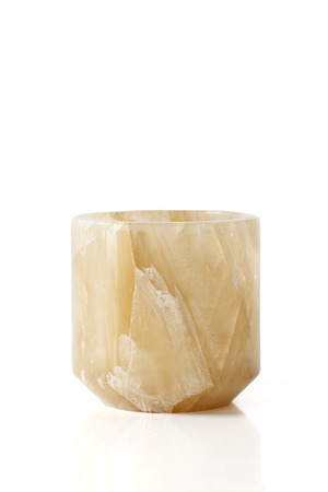 Yellow stone mugの写真素材