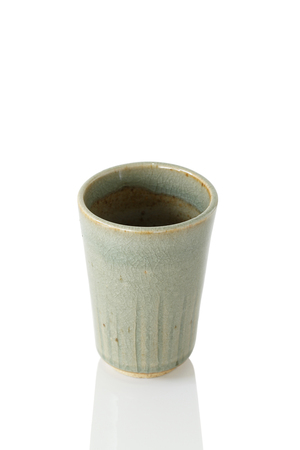 Antique ceramic mugの写真素材