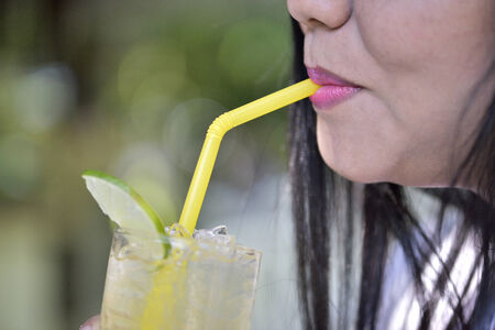 Happy drink water lemon