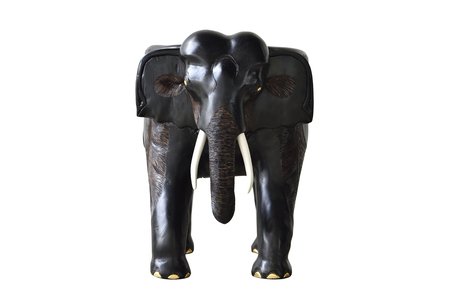 Wood elephantの写真素材