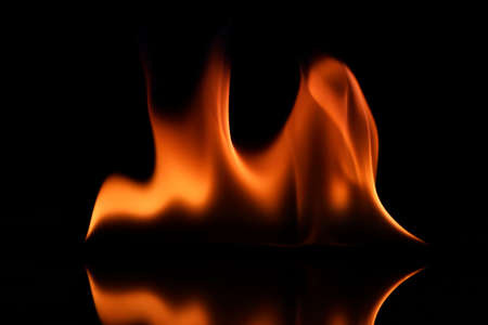Fire wave in dark with reflex Low key