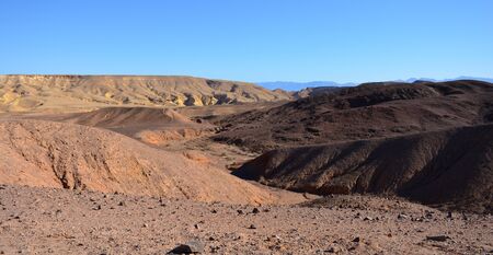 Negev Desert landscape. Way to Red Canyon in Eilat, Israelの写真素材