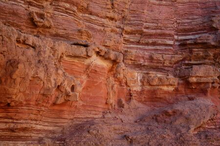 Rocks in Red Canyon in Negev Desert, Eilat, Israel
