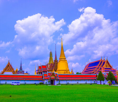 grand palace and temple Phra Kaew, temple of the Emerald Buddha