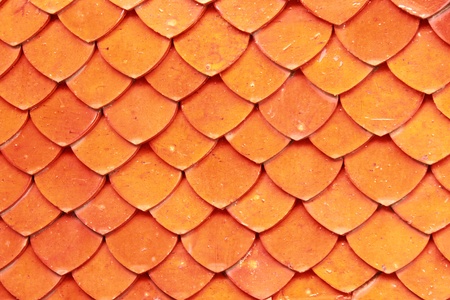 Thai style temple roof at Wat Rakangの写真素材