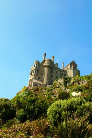 St. Michael Castle on the top of mountain , Cornwall,UKのeditorial素材