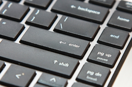 background of a notebook keyboardの写真素材