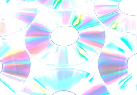 abstract  cd  in white backgroundの写真素材